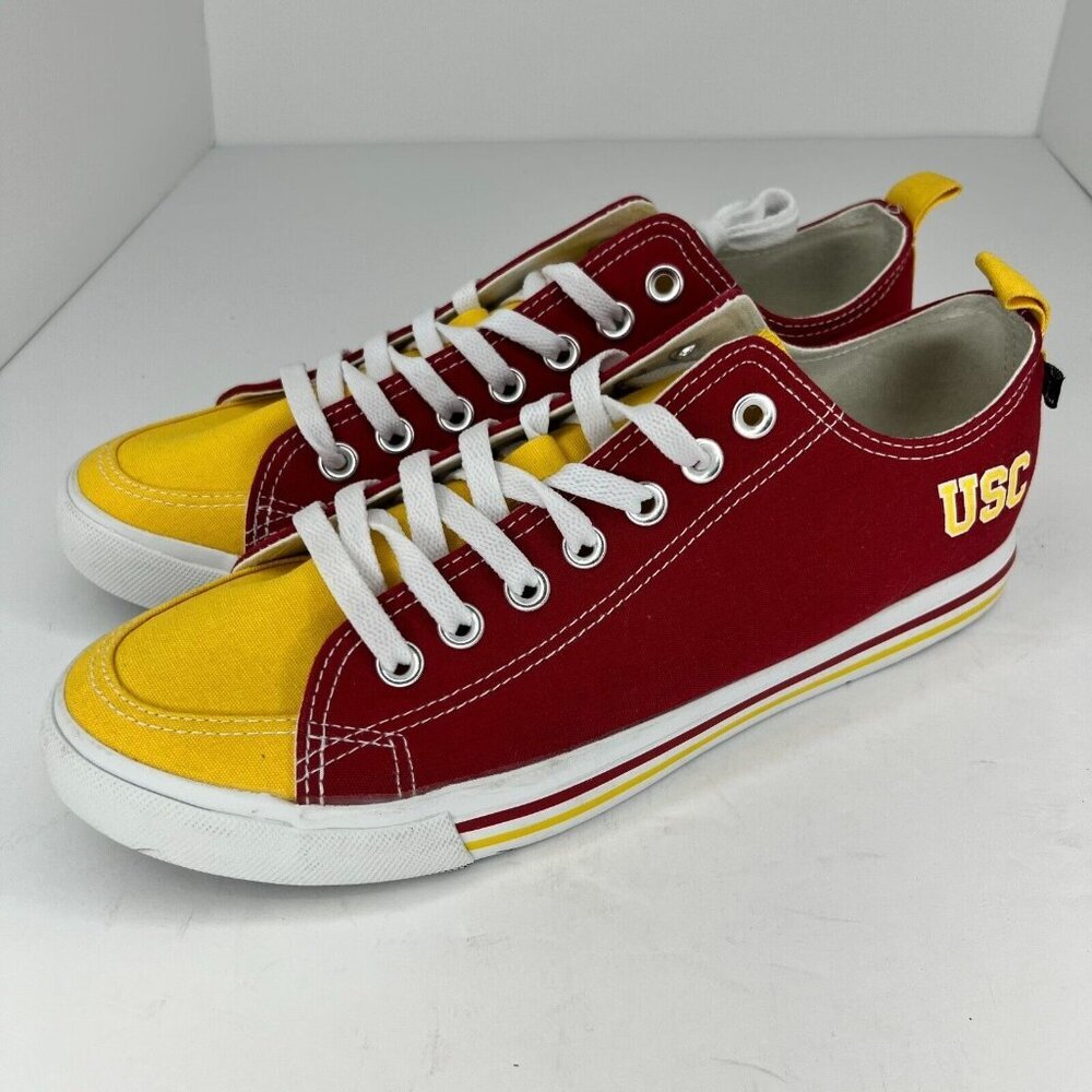 University of Southern California Unisex Red Yellow Size 9M 11W Canvas Shoes